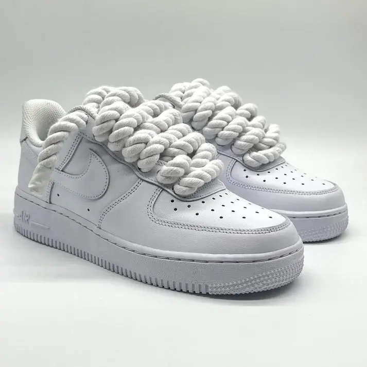 AF1 Blanche Gros Lacets