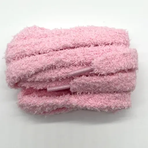 Lacets Fluffy Rose Clair